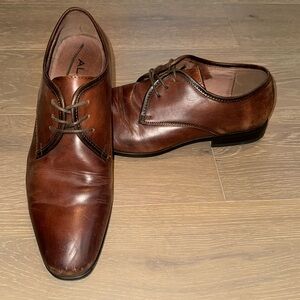 Mens Aldo Brown Leather Dress Shoes